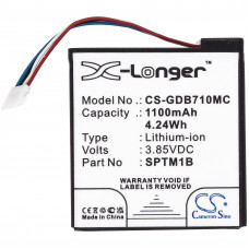Аккумулятор Cameron Sino для GoPro Hero 7 Silver CS-GDB710MC, 3.85 V, 1100 mAh